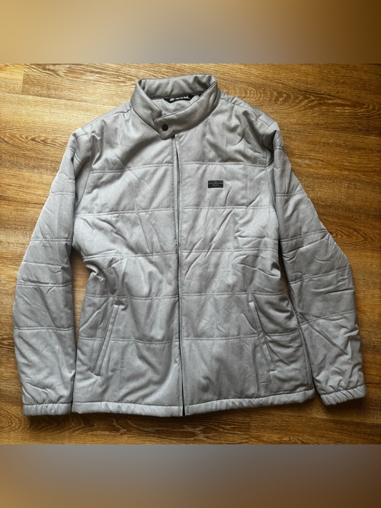 Travis Mathew Other - Travis Mathew Men's Light Gray Quilted Zip-Up Jacket